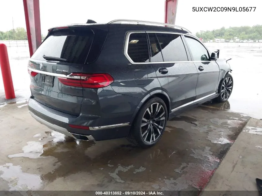 5UXCW2C09N9L05677 2022 BMW X7 xDrive40I