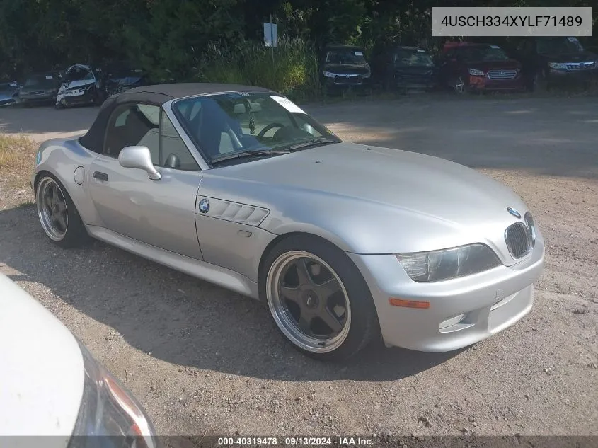 4USCH334XYLF71489 2000 BMW Z3 2.8