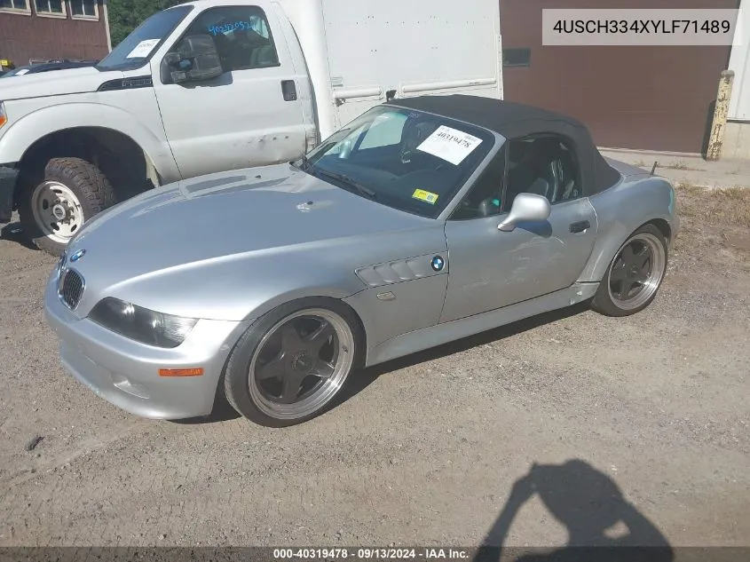 4USCH334XYLF71489 2000 BMW Z3 2.8