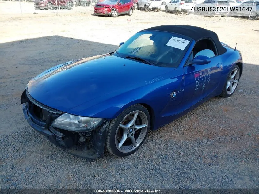 4USBU53526LW91647 2006 BMW Z4 3.0Si