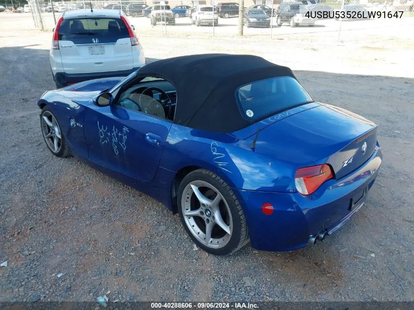 4USBU53526LW91647 2006 BMW Z4 3.0Si