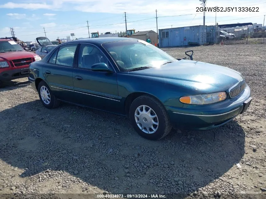 2000 Buick Century Custom VIN: 2G4WS52J5Y1333622 Lot: 40334973