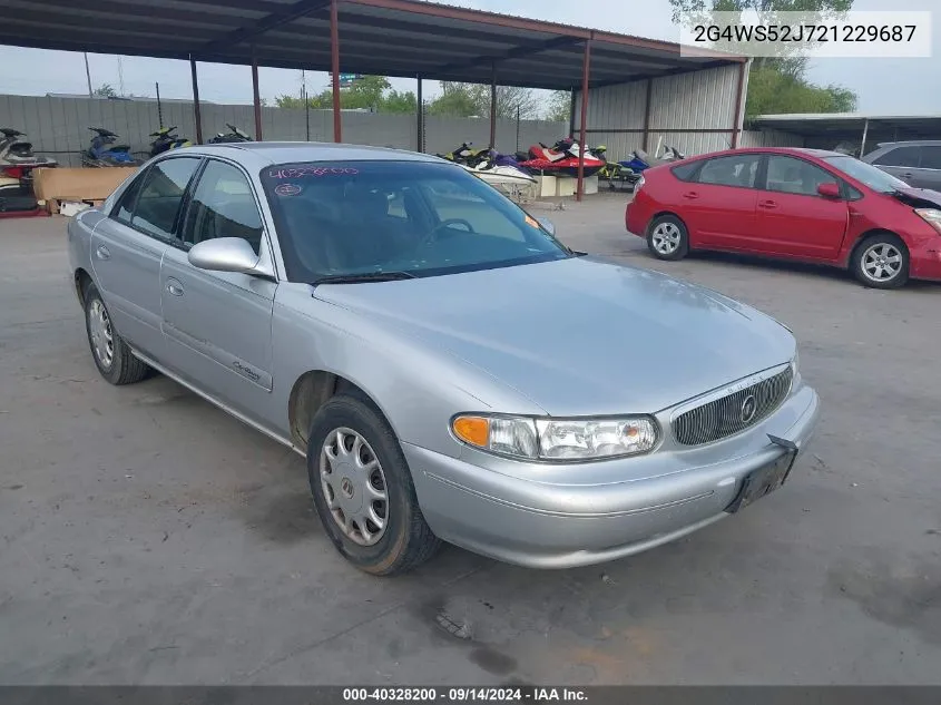 2G4WS52J721229687 2002 Buick Century Custom