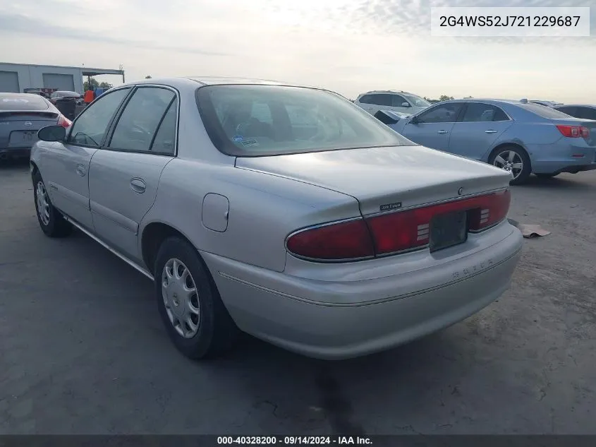 2002 Buick Century Custom VIN: 2G4WS52J721229687 Lot: 40328200