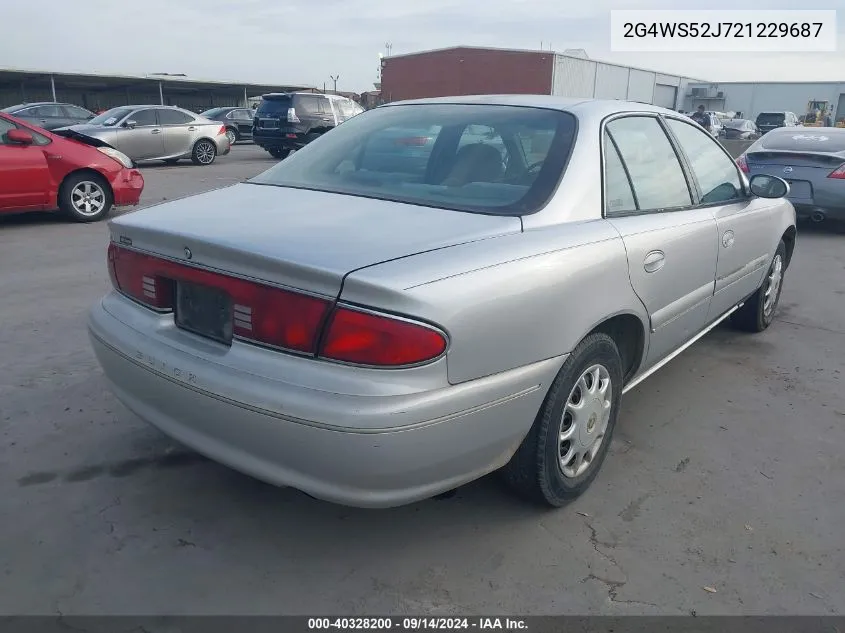 2002 Buick Century Custom VIN: 2G4WS52J721229687 Lot: 40328200