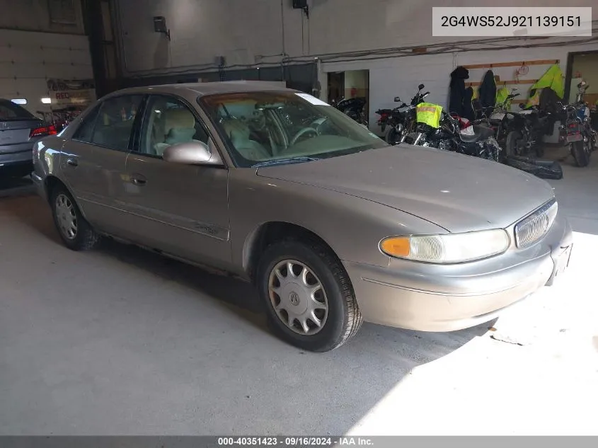 2G4WS52J921139151 2002 Buick Century Custom