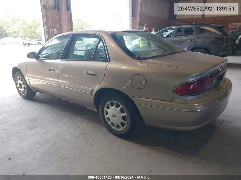 2G4WS52J921139151 2002 Buick Century Custom