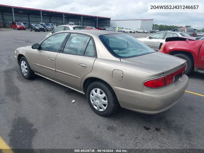 2003 Buick Century Custom VIN: 2G4WS52J431246657 Lot: 40335726