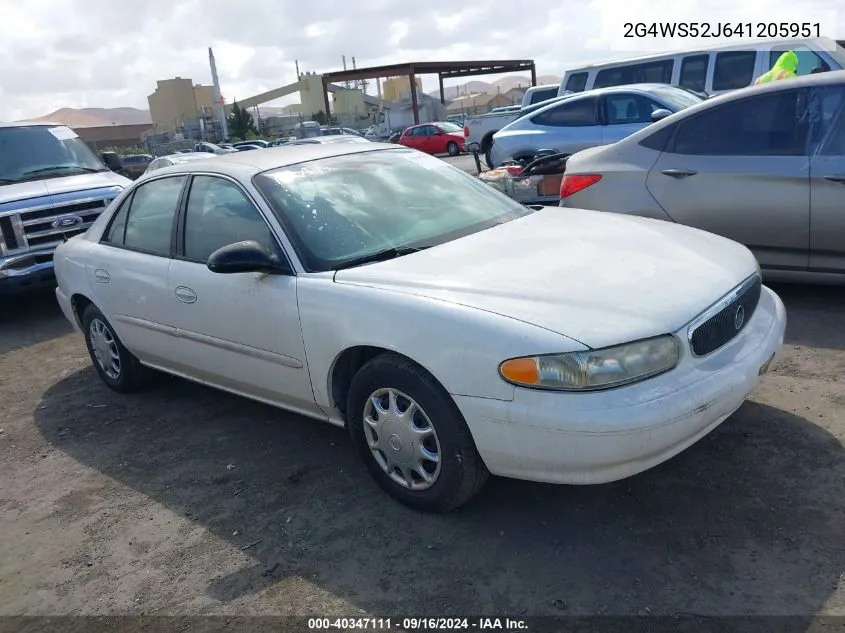 2G4WS52J641205951 2004 Buick Century