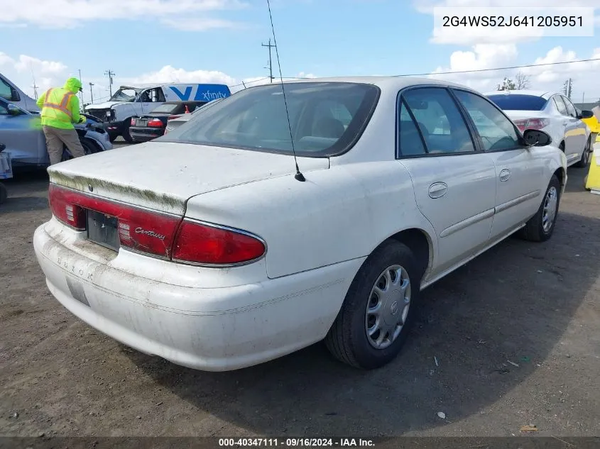 2G4WS52J641205951 2004 Buick Century