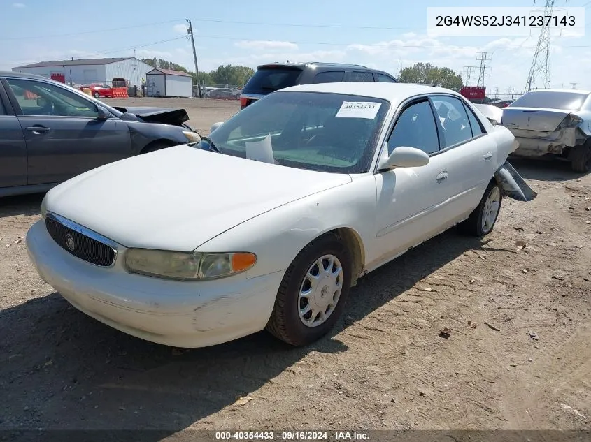 2004 Buick Century VIN: 2G4WS52J341237143 Lot: 40354433