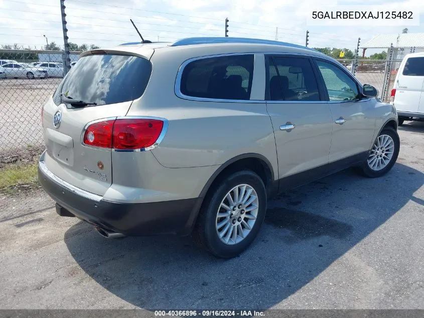 5GALRBEDXAJ125482 2010 Buick Enclave 1Xl