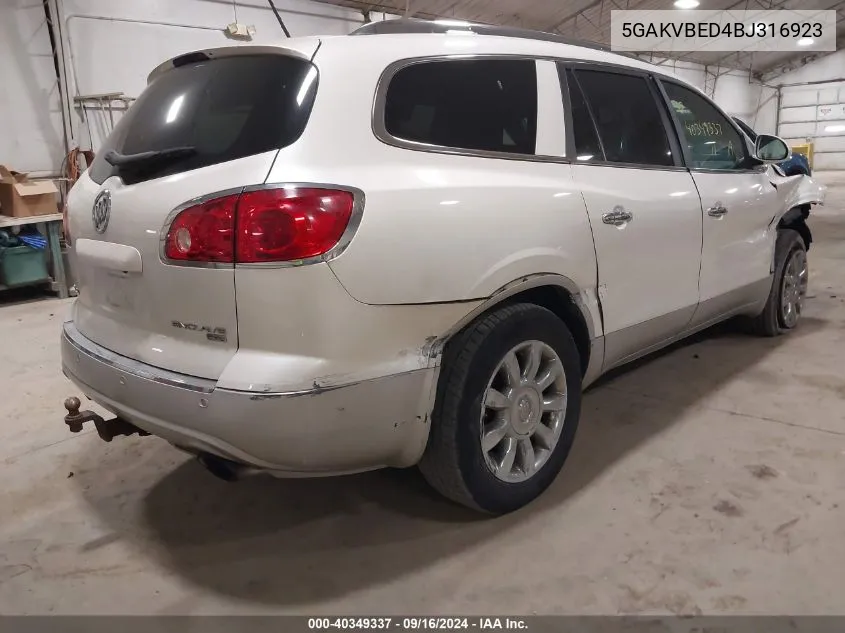 5GAKVBED4BJ316923 2011 Buick Enclave 1Xl