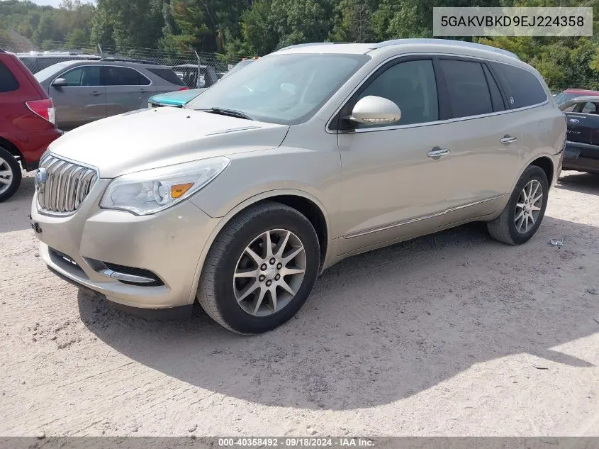 2014 Buick Enclave VIN: 5GAKVBKD9EJ224358 Lot: 40358492