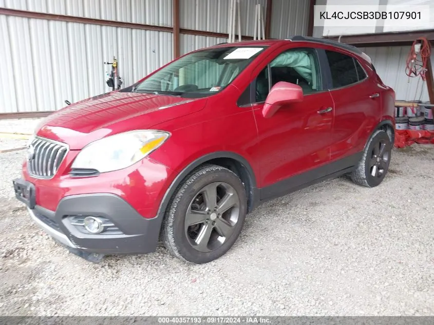 2013 Buick Encore Leather VIN: KL4CJCSB3DB107901 Lot: 40357193