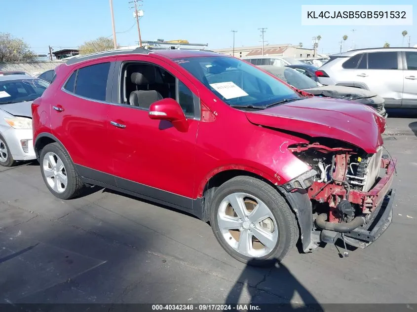 2016 Buick Encore VIN: KL4CJASB5GB591532 Lot: 40342348