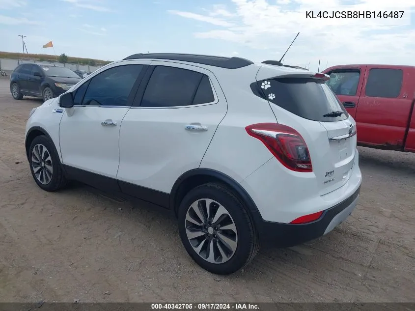 2017 Buick Encore Essence VIN: KL4CJCSB8HB146487 Lot: 40342705