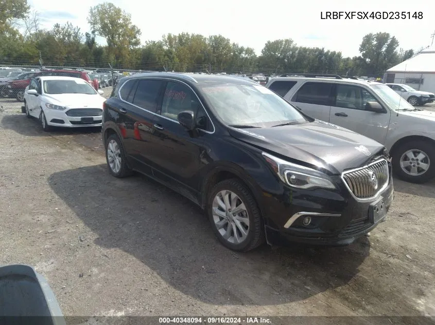 2016 Buick Envision Premium Ii VIN: LRBFXFSX4GD235148 Lot: 40348094