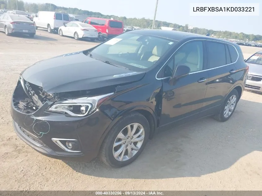 LRBFXBSA1KD033221 2019 Buick Envision Preferred