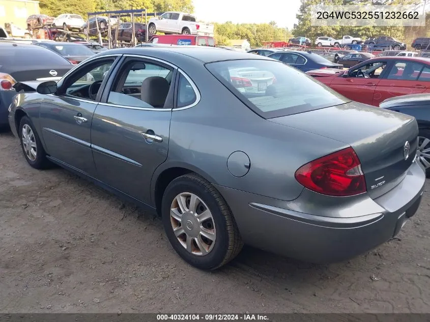 2005 Buick Lacrosse Cx VIN: 2G4WC532551232662 Lot: 40324104