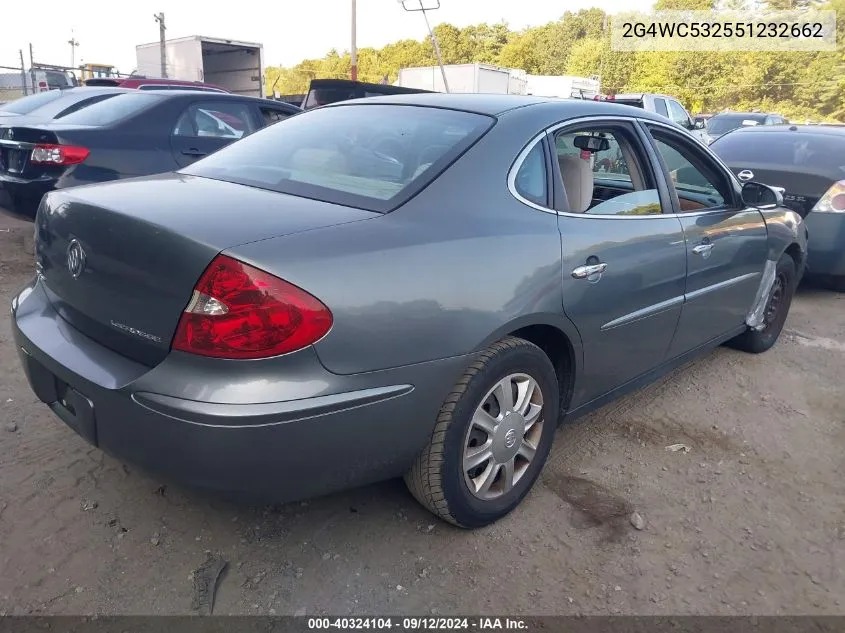 2005 Buick Lacrosse Cx VIN: 2G4WC532551232662 Lot: 40324104