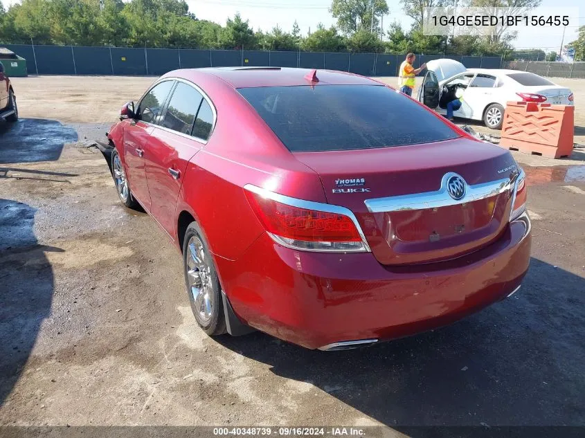 1G4GE5ED1BF156455 2011 Buick Lacrosse Cxs