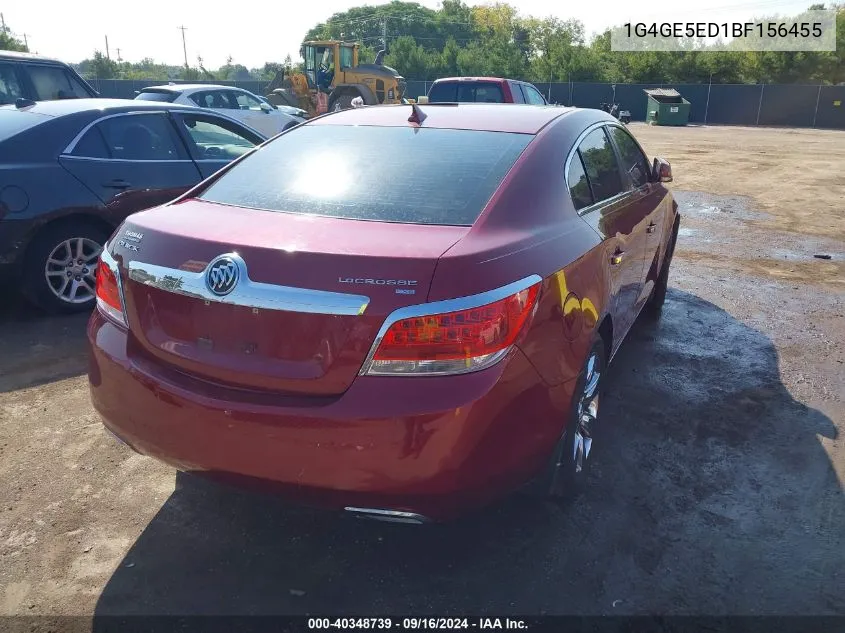 2011 Buick Lacrosse Cxs VIN: 1G4GE5ED1BF156455 Lot: 40348739