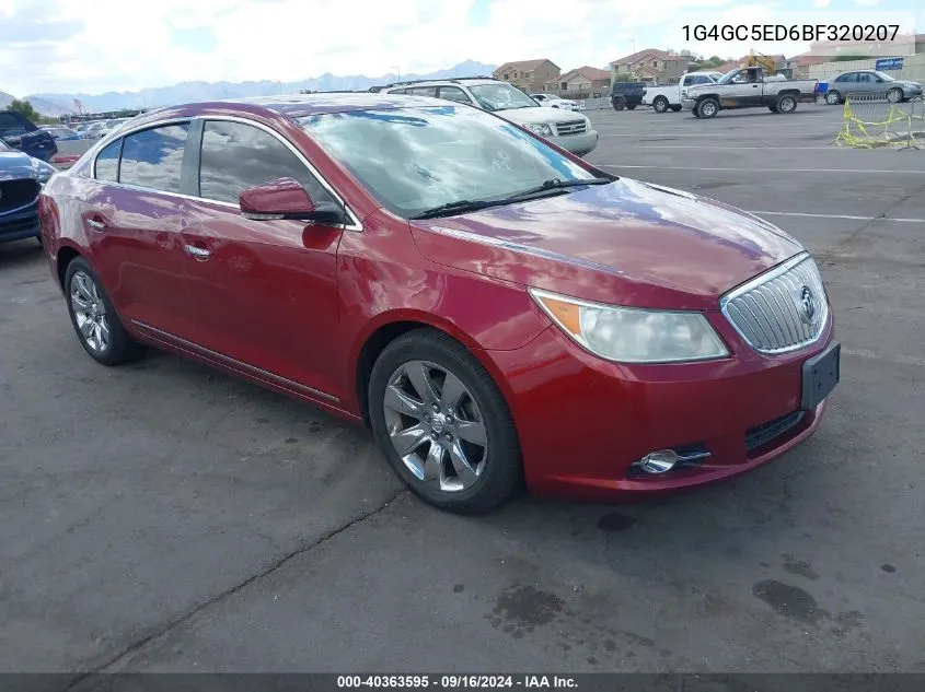 1G4GC5ED6BF320207 2011 Buick Lacrosse Cxl