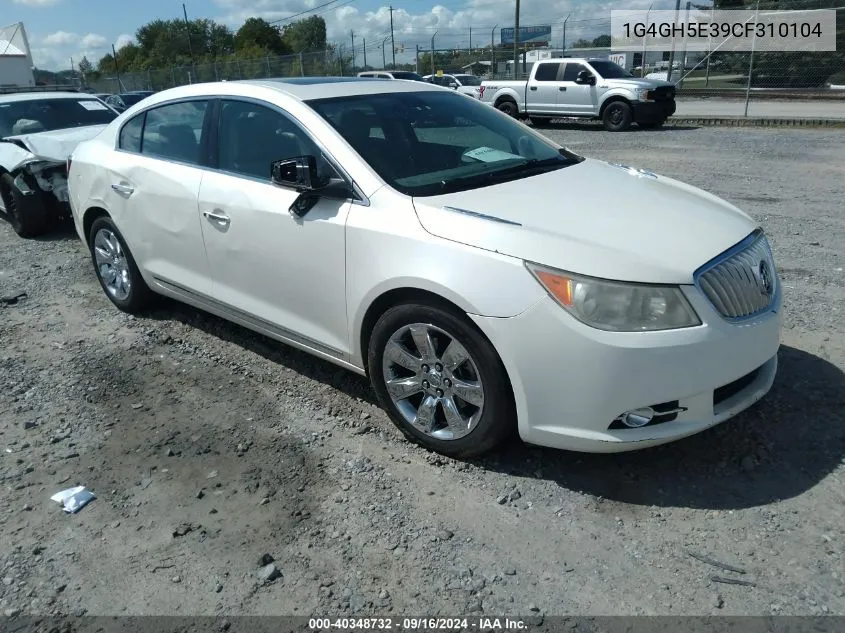 2012 Buick Lacrosse Premium 3 Group VIN: 1G4GH5E39CF310104 Lot: 40348732