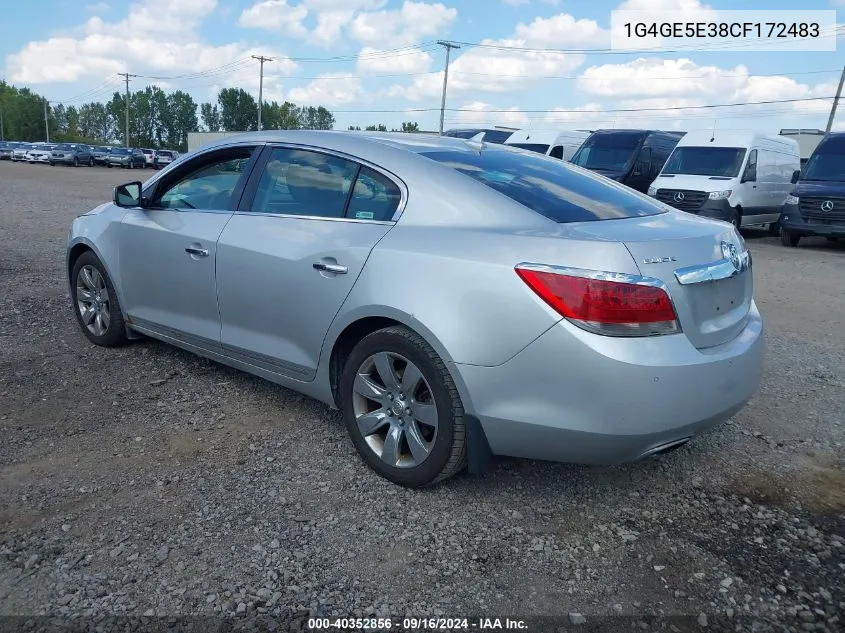 2012 Buick Lacrosse Premium 1 Group VIN: 1G4GE5E38CF172483 Lot: 40352856