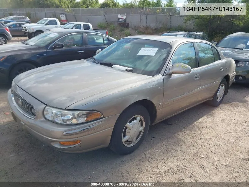 2000 Buick Lesabre Custom VIN: 1G4HP54K7YU148167 Lot: 40308705