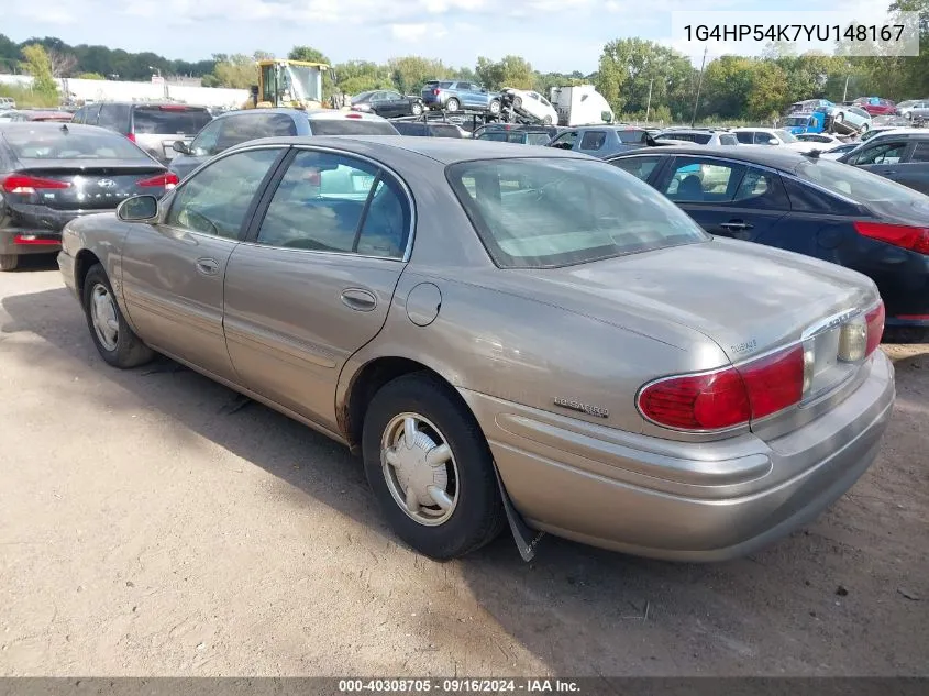 2000 Buick Lesabre Custom VIN: 1G4HP54K7YU148167 Lot: 40308705