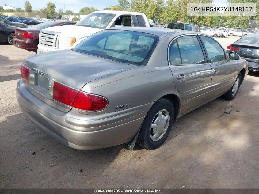 2000 Buick Lesabre Custom VIN: 1G4HP54K7YU148167 Lot: 40308705