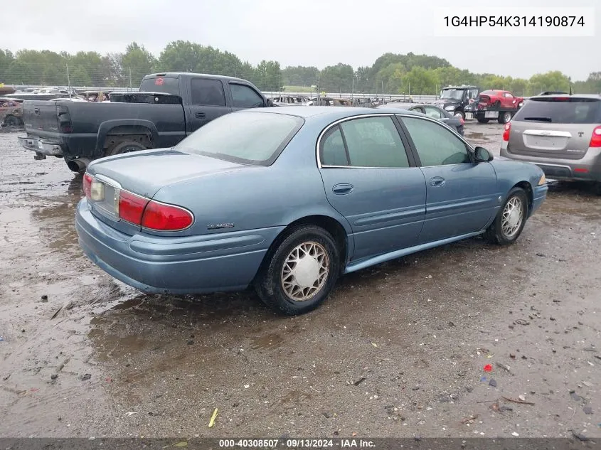 1G4HP54K314190874 2001 Buick Lesabre Custom