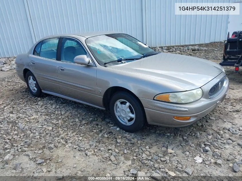 2001 Buick Lesabre Custom VIN: 1G4HP54K314251379 Lot: 40359548