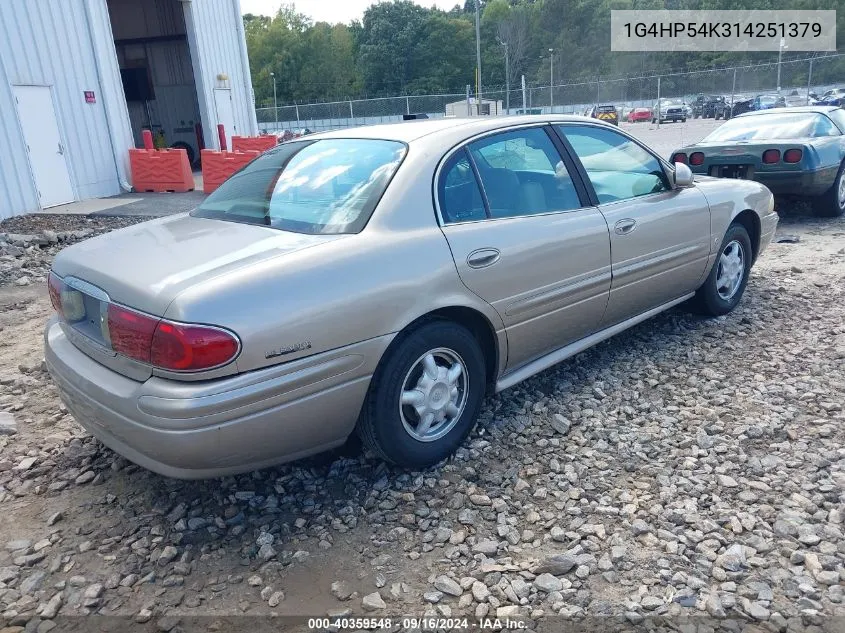 2001 Buick Lesabre Custom VIN: 1G4HP54K314251379 Lot: 40359548