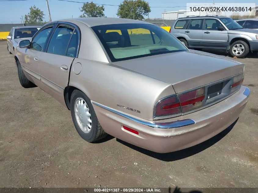 1999 Buick Park Avenue Base Cmi VIN: 1G4CW52K4X4638614 Lot: 40211387