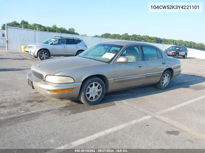 2000 Buick Park Avenue VIN: 1G4CW52K3Y4221101 Lot: 40158262