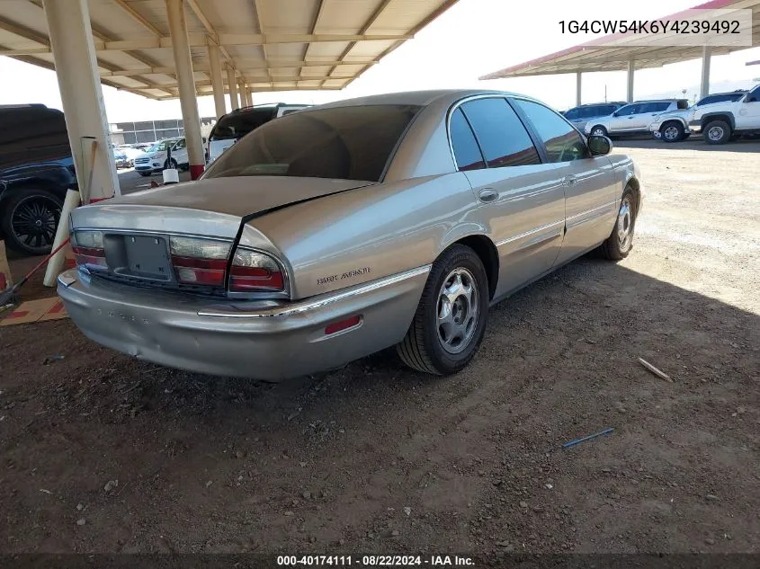 2000 Buick Park Avenue VIN: 1G4CW54K6Y4239492 Lot: 40174111