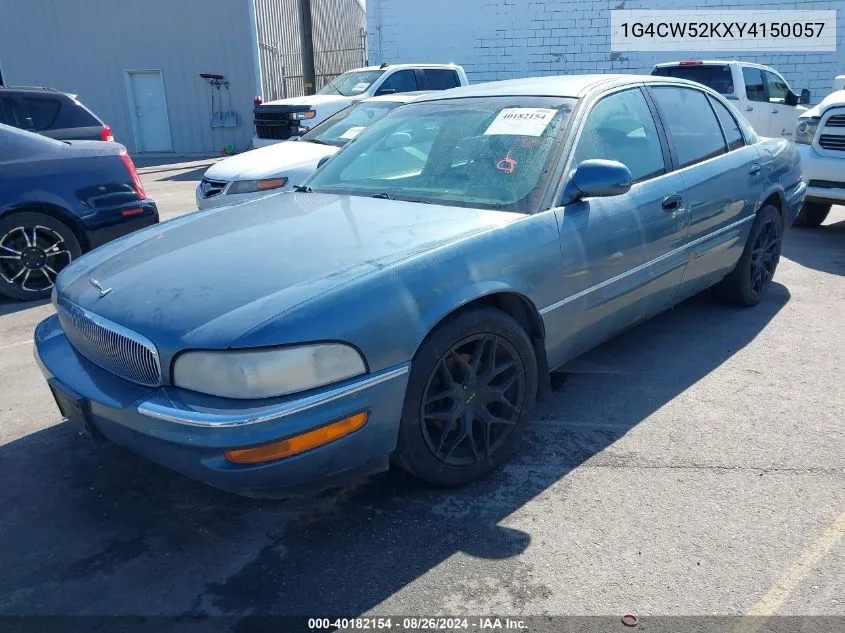 2000 Buick Park Avenue VIN: 1G4CW52KXY4150057 Lot: 40182154