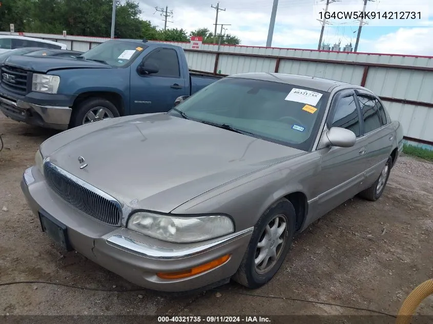 2001 Buick Park Avenue VIN: 1G4CW54K914212731 Lot: 40321735