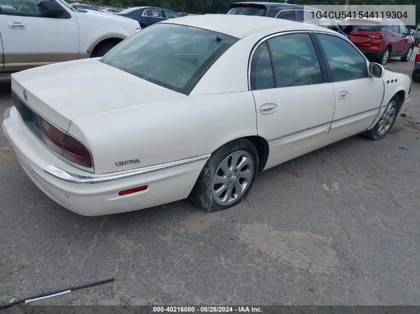 1G4CU541544119304 2004 Buick Park Avenue Ultra