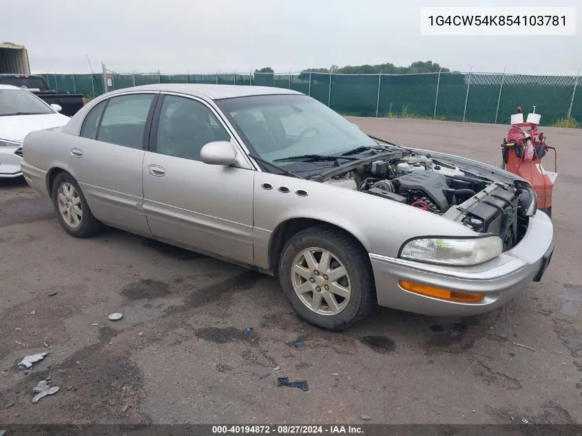 2005 Buick Park Avenue VIN: 1G4CW54K854103781 Lot: 40194872