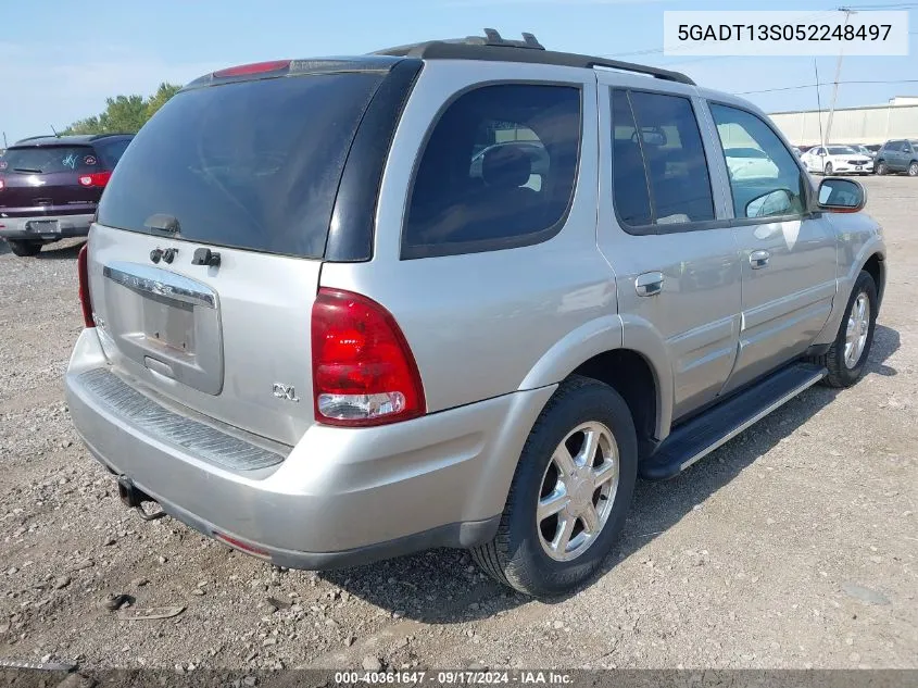 2005 Buick Rainier Cxl VIN: 5GADT13S052248497 Lot: 40361647