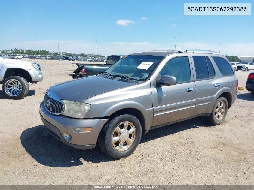 2006 Buick Rainier Cxl VIN: 5GADT13S062292386 Lot: 40308786