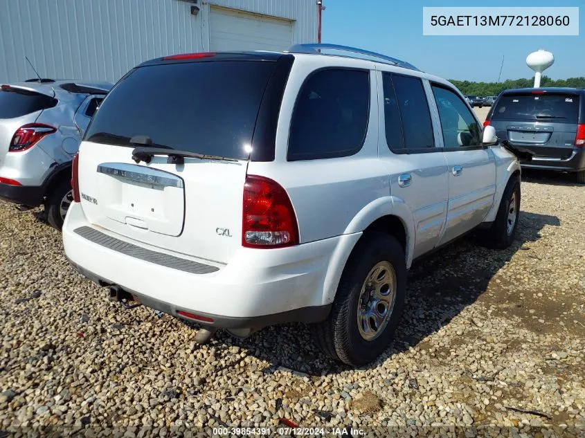 2007 Buick Rainier Cxl VIN: 5GAET13M772128060 Lot: 39854391