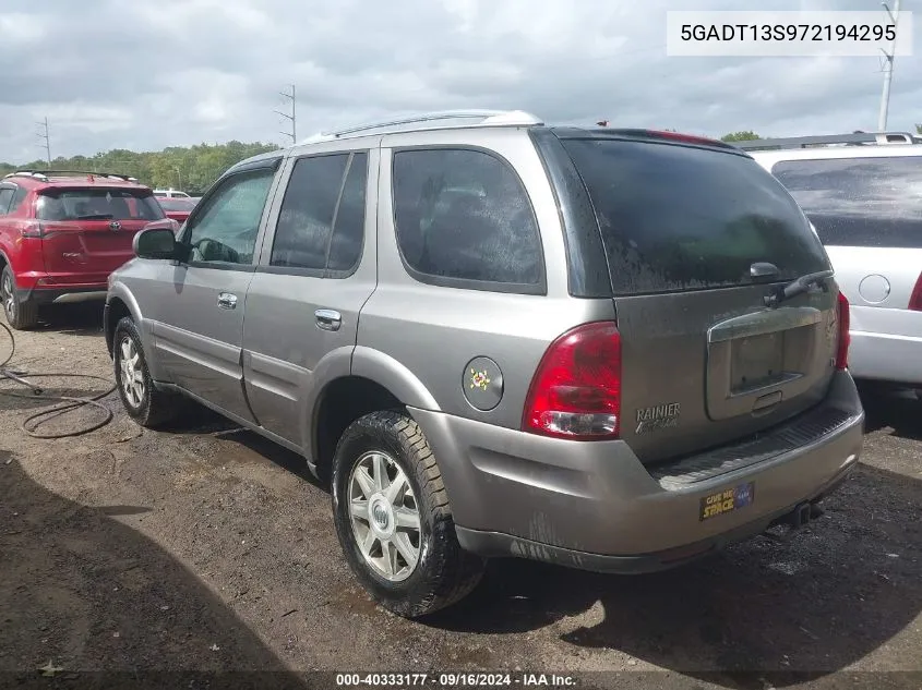 2007 Buick Rainier Cxl VIN: 5GADT13S972194295 Lot: 40333177