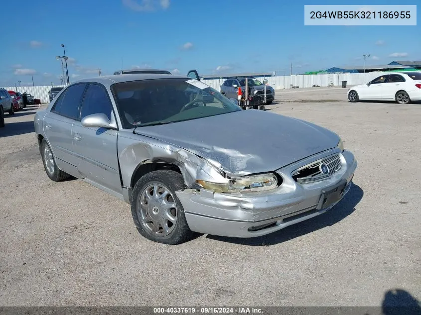 2002 Buick Regal Ls VIN: 2G4WB55K321186955 Lot: 40337619