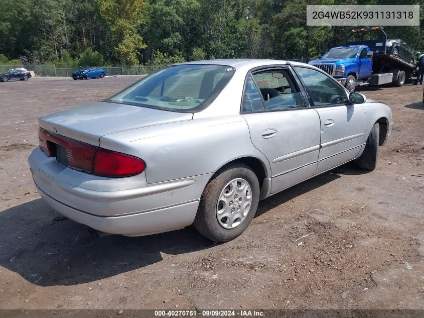 2G4WB52K931131318 2003 Buick Regal Ls