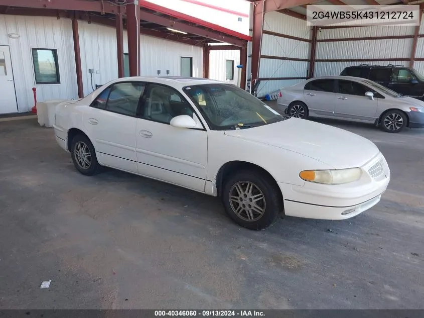 2003 Buick Regal Ls VIN: 2G4WB55K431212724 Lot: 40346060